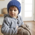 STERNTALER Čiapka pletená beanie so zahnutým okrajom námornícka modrá uni veľ. 51 cm - 18-24 m