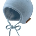 STERNTALER Čiapka na zaväzovanie jemný fleece podšitá modrá chlapec veľ. 43 cm - 5-6 m