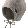 STERNTALER Čiapka na zaväzovanie fleece podšitá svetlá sivá uni veľ. 43 cm - 5-6 m