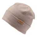 STERNTALER Čiapka beanie s ohnutým okrajom svetlá hnedá uni veľ. 45 cm - 6-9 m