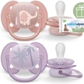 Philips AVENT Cumlík Ultrasoft Premium zvieratko 0-6m dievča 2 ks+WW Soapberry 60ks