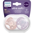 Philips AVENT Cumlík Ultrasoft Premium zvieratko 0-6m dievča 2 ks+WW Soapberry 60ks