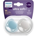 Philips AVENT Cumlík Ultrasoft Premium neutral 6-18m chlapec 2 ks+WW Soapberry 60ks