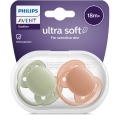 Philips AVENT Cumlík Ultrasoft Premium neutral 18m+ 2 ks+WW Soapberry 60ks