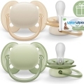 Philips AVENT Cumlík Ultrasoft Premium neutral 0-6m chlapec 2 ks+WW Soapberry 60ks