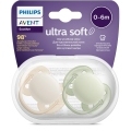 Philips AVENT Cumlík Ultrasoft Premium neutral 0-6m chlapec 2 ks+WW Soapberry 60ks