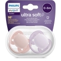 Philips AVENT Cumlík Ultrasoft Premium neutral 0-6m dievča 2 ks+WW Soapberry 60ks