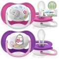 Philips AVENT Cumlík Ultra air zvieratko 6-18m dievča 2 ks+WW Soapberry 60ks