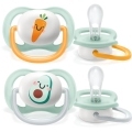 Philips AVENT Cumlík Ultra air play 0-6m chlapec 2 ks+WW Soapberry 60ks