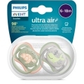 Philips AVENT Cumlík Ultra air obrázok 6-18m chlapec (more) 2ks+WW Soapberry 60ks