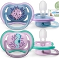 Philips AVENT Cumlík Ultra air obrázok 6-18m dievča (more) 2ks+WW Soapberry 60ks