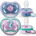 Philips AVENT Cumlík Ultra air obrázok 6-18m dievča (more) 2ks+WW Soapberry 60ks