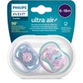 Philips AVENT Cumlík Ultra air obrázok 6-18m dievča (more) 2ks+WW Soapberry 60ks