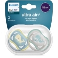 Philips AVENT Cumlík Ultra air obrázok 18m+ (veľryba) 2ks+WW Soapberry 60ks