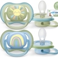 Philips AVENT Cumlík Ultra air obrázok 0-6m chlapec (dúha) 2ks+WW Soapberry 60ks