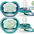 Philips AVENT Cumlík Ultra air nočný 6-18m chlapec 2ks+WW Soapberry 60ks