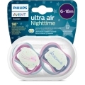 Philips AVENT Cumlík Ultra air nočný 6-18m dievča 2ks