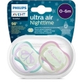 Philips AVENT Cumlík Ultra air nočný 0-6m dievča 2ks