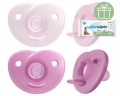 Philips AVENT Cumlík 0-6m Soothie dievča 2 ks+WW Soapberry 60ks