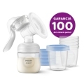 Philips AVENT Odsávačka materského mlieka manuálna + VIA 180 ml 5 ks+WW Soapberry 60ks