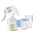 Philips AVENT Odsávačka materského mlieka manuálna + VIA 180 ml 5 ks+WW Soapberry 60ks