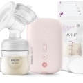 Philips AVENT Odsávačka materského mlieka elektrická SCF395/31+WW Soapberry 60ks