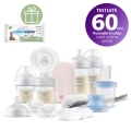 Philips AVENT Odsávačka materského mlieka elektrická sada SCD340/31+WW Soapberry 60ks