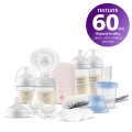 Philips AVENT Odsávačka materského mlieka elektrická sada SCD340/31+WW Soapberry 60ks