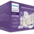 Philips AVENT Odsávačka materského mlieka elektrická sada SCD340/31+WW Soapberry 60ks