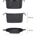 PETITE&MARS Organizér na kočík Pocket Zip black