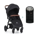 PETITE&MARS Kočík športový Street2 RWS Oak Perfect Black  + PETITE&MARS fusak Jibot ZADARMO