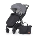 PETITE&MARS Kočík športový Royal2 Black Ultimate Grey + PETITE&MARS fusak Jibot ZADARMO