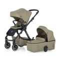 PETITE&MARS Kočík kombinovaný ICON 2v1 Mossy Green XXL AIR + KIDDY Evoluna i-size 2 + základňa