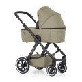 PETITE&MARS Kočík kombinovaný ICON 2v1 Mossy Green XXL AIR + KIDDY Evoluna i-size 2 + základňa