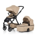 PETITE&MARS Kočík kombinovaný ICON 2v1 Mocha Beige XXL RWS + KIDDY Evoluna i-size 2 + základňa