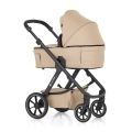 PETITE&MARS Kočík kombinovaný ICON 2v1 Mocha Beige XXL RWS + KIDDY Evoluna i-size 2 + základňa