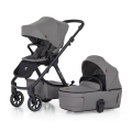 PETITE&MARS Kočík kombinovaný ICON 2v1 Dove Grey XXL RWS + KIDDY Evoluna i-size 2 + základňa