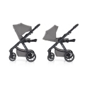 PETITE&MARS Kočík kombinovaný ICON 2v1 Dove Grey LITE RWS + KIDDY Evoluna i-size 2 + základňa