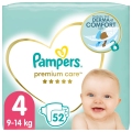 PAMPERS Premium Care Plienky jednorazové 4 (9-14 kg) 52 ks