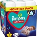 PAMPERS Night Pants Nohavičky plienkové jednorazové 5 (12-17 kg) 88 ks - MESAČNÁ ZÁSOBA