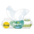 PAMPERS Harmonie Aqua vlhčené obrúsky Plastic Free 4x48 ks = 192 ks