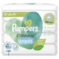 PAMPERS Harmonie Aqua vlhčené obrúsky Plastic Free 4x48 ks = 192 ks