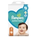 PAMPERS Active Baby Plienky jednorazové 3 (6-10 kg) 152 ks - MEGA PACK