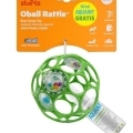 OBALL Hračka Oball RATTLE 10 cm 0m+ seafoam + 50 ml Aquaint