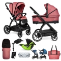 MUUVO Kočík kombinovaný Trick set 2v1 Pure pink + KIDDY Evoluna i-size 2 + základňa