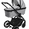 MUUVO Kočík kombinovaný Slick 2.0 set 2v1 Light grey + KIDDY Evoluna i-size 2 + základňa