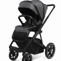 MUUVO Kočík kombinovaný Slick 2.0 set 2v1 Iron graphite + KIDDY Evoluna i-size 2 + základňa