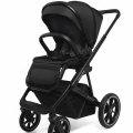 MUUVO Kočík kombinovaný Slick 2.0 set 2v1 Classic black + KIDDY Evoluna i-size 2 + základňa