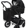 MUUVO Kočík kombinovaný Quick SE 2 Chromium black set 2v1 + KIDDY Evoluna i-size 2 + základňa