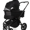 MUUVO Kočík kombinovaný Quick SE 2 Chromium black set 2v1 + KIDDY Evoluna i-size 2 + základňa